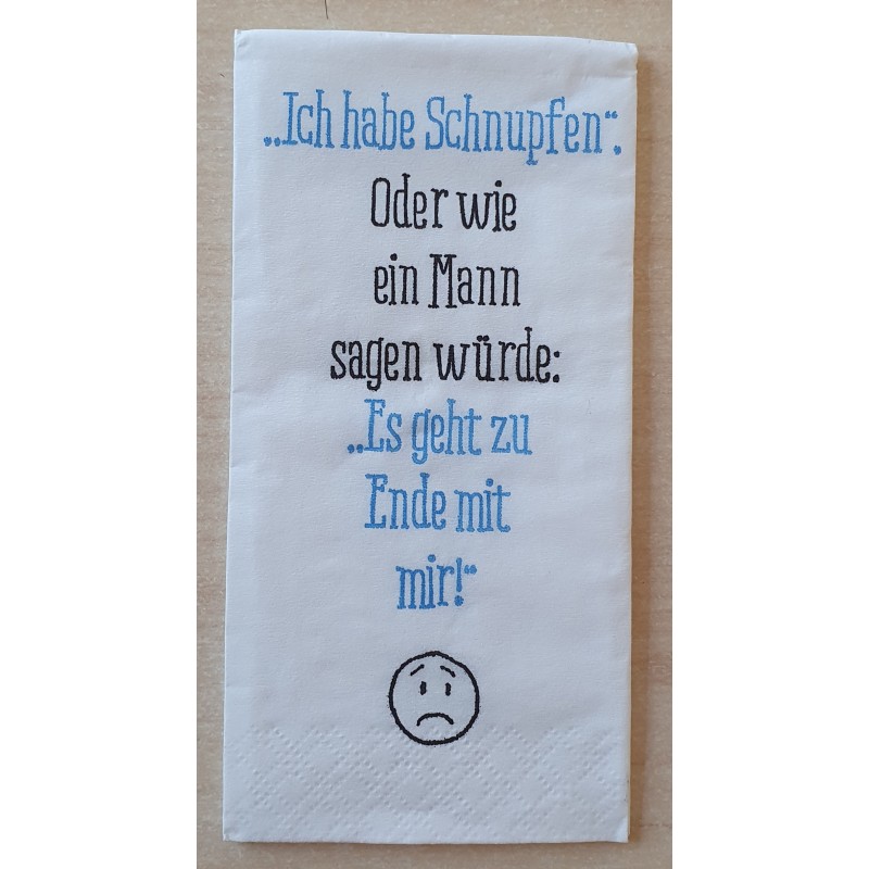 Taschentücher Ich habe Schnupfen....