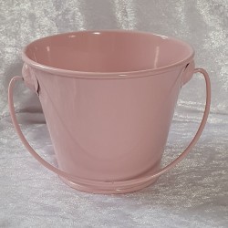 Metall Eimer rosa