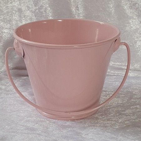 Metall Eimer rosa