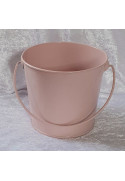 Metall Eimer rosa