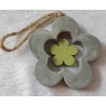 Beton Blume zum Hängen grün