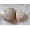 Holz Herz taupe/gold