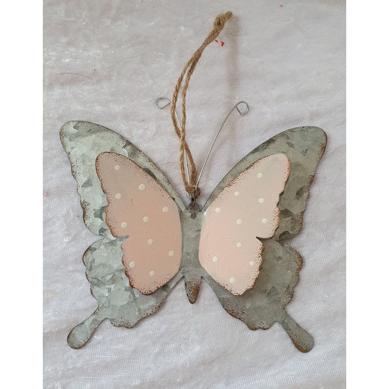 Metall Schmetterling rosa