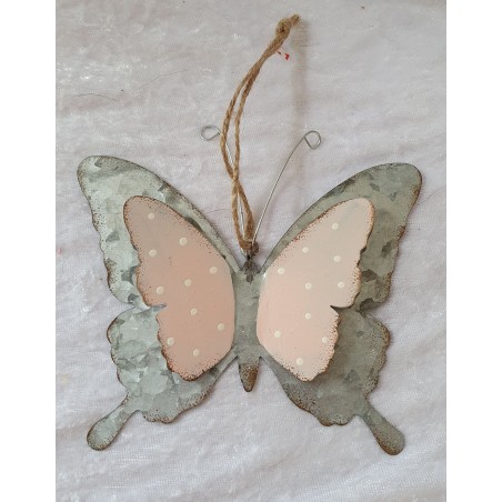 Metall Schmetterling rosa