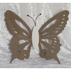 Holz Schmetterling taupe