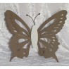 Holz Schmetterling taupe