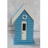 Holzhaus blau