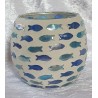 Windlicht Glas Fische