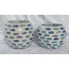 Windlicht Glas Fische