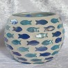 Windlicht Glas Fische