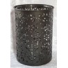 Windlicht mit Glas schwarz