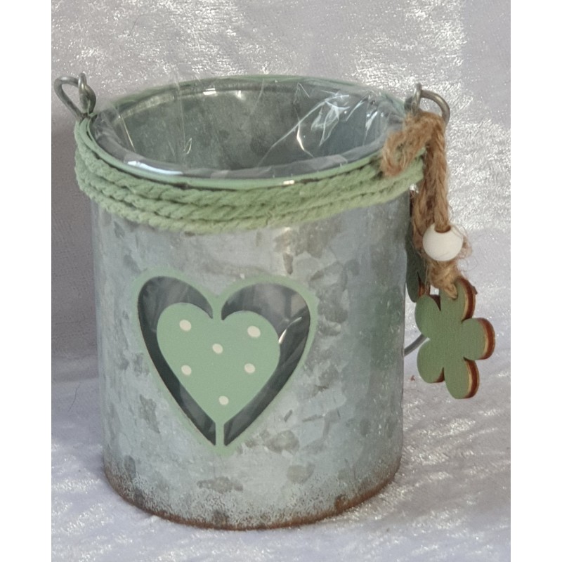 Windlicht Metall und Glas mint