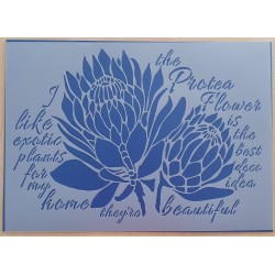 Schablone Blume