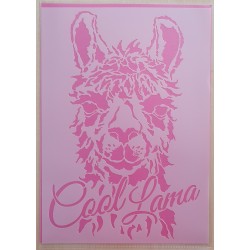 Schablone Lama