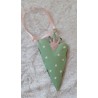 Metall Herz mit Krone mint