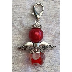 Glas Engel rot