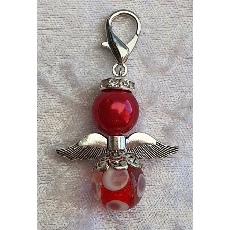 Glas Engel rot