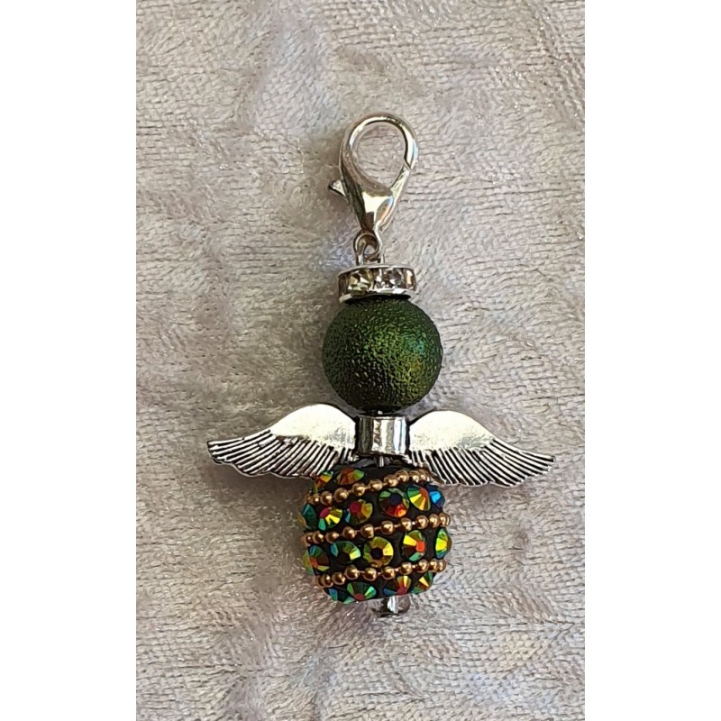 Kashmiriperlen Engel olive