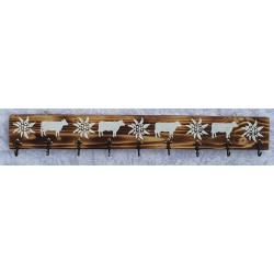 Schlüsselbrett Edelweiss/Kühe