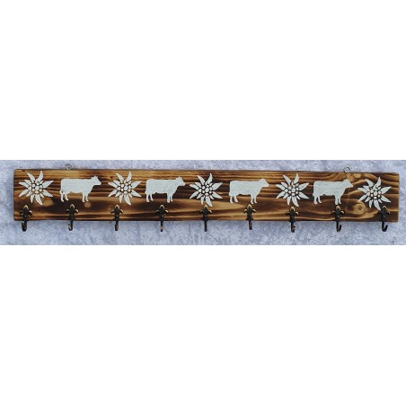 Schlüsselbrett Edelweiss/Kühe