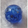 Glasperlen blau/gold