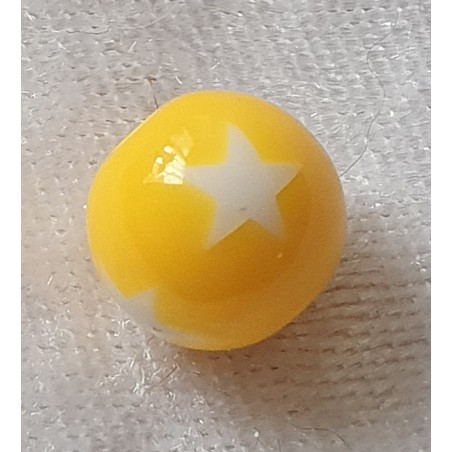 Kunststoffperlen Sterne gelb