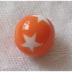 Kunststoffperlen Sterne orange
