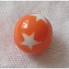 Kunststoffperlen Sterne orange
