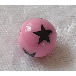 Kunststoffperlen Sterne magenta
