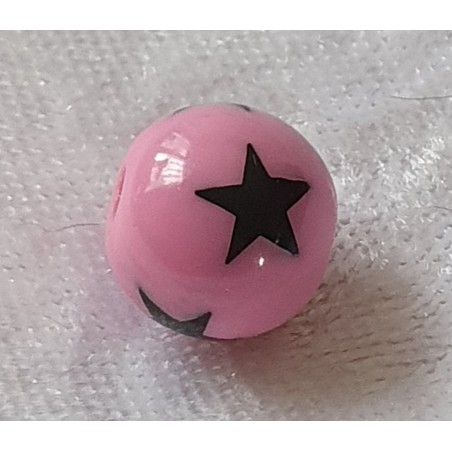 Kunststoffperlen Sterne magenta