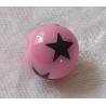 Kunststoffperlen Sterne magenta
