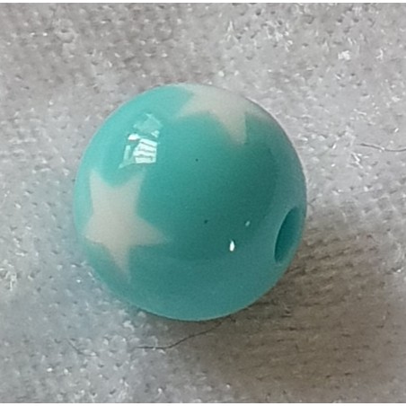 Kunststoffperlen Sterne mint