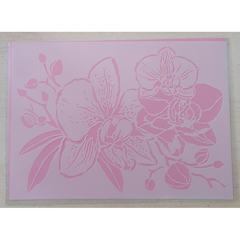 Schablone Orchideen