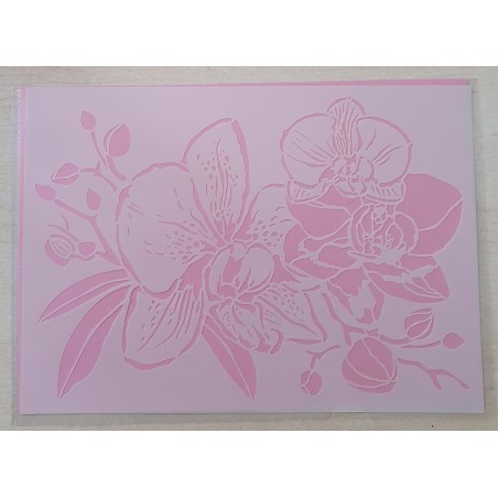 Schablone Orchideen