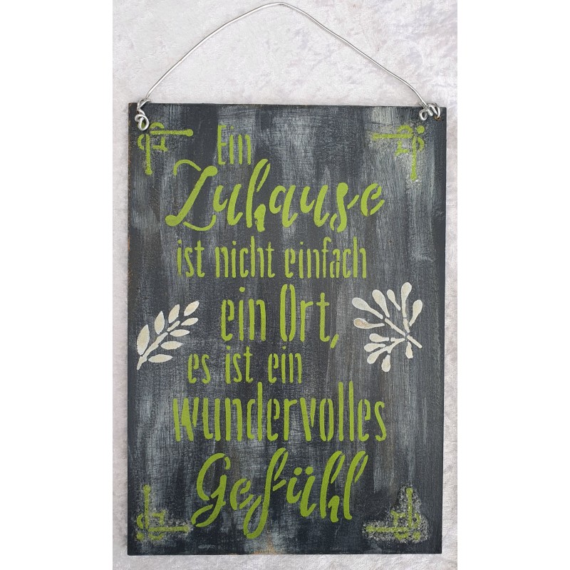 Schild Ein Zuhause...