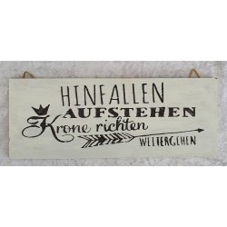 Schild Hinfallen.....