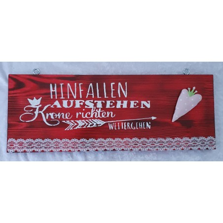 Schild Hinfallen.....