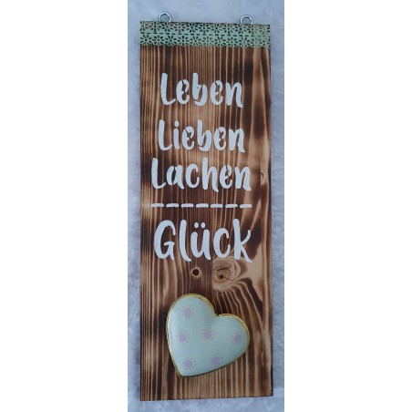 Schild Leben, Lieben....