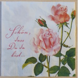 Serviette Rosen Schön dass..