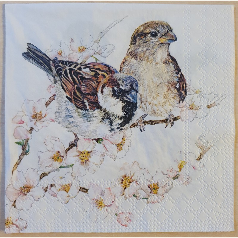 Serviette Spatzen