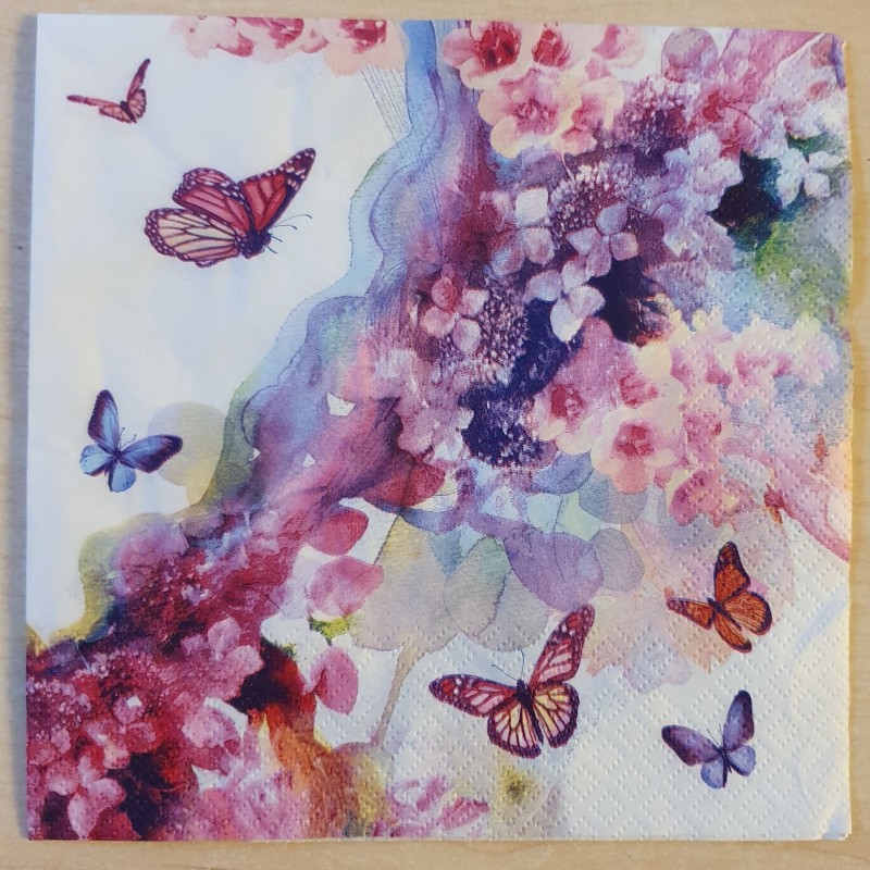 Serviette Schmetterlinge