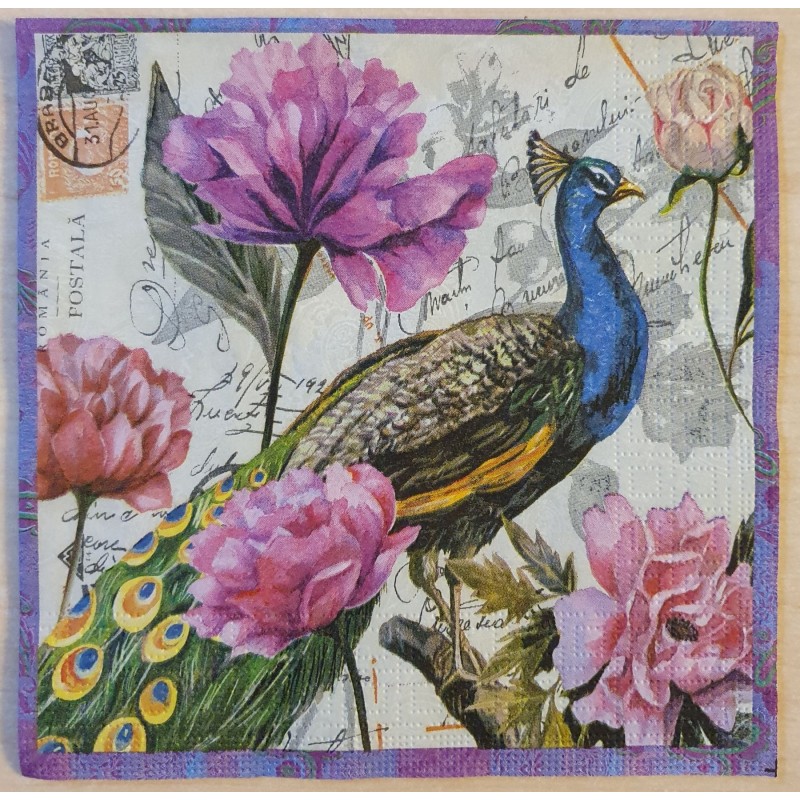 Serviette Pfau