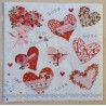 Serviette Herzen