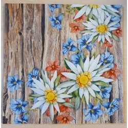 Serviette Edelweiss/Enzian