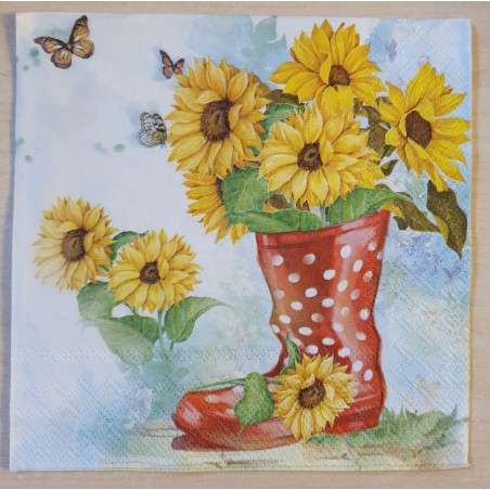 Serviette Sonnenblumen