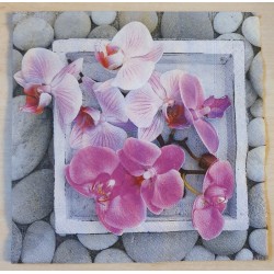 Serviette Orchideen