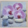 Serviette Orchideen
