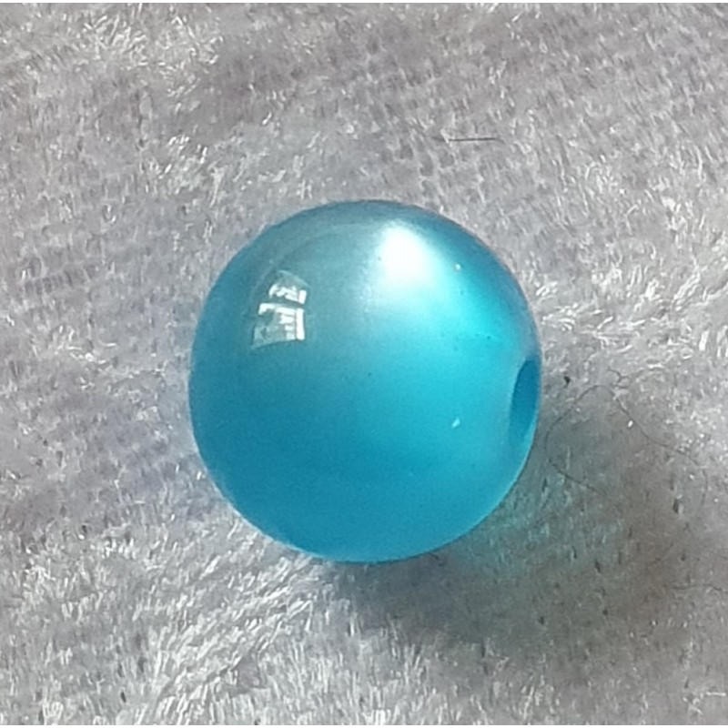 Kunststoffperlen glänzend hellblau