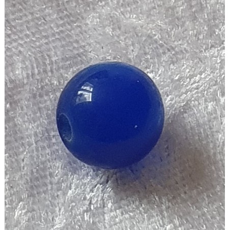 Kunststoffperlen glänzend blau