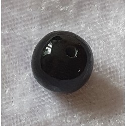 Kunststoffperlen glänzend schwarz